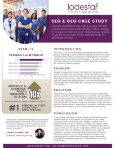 SEO & GEO Case Study: Medical Group Grew AI Audience 10x